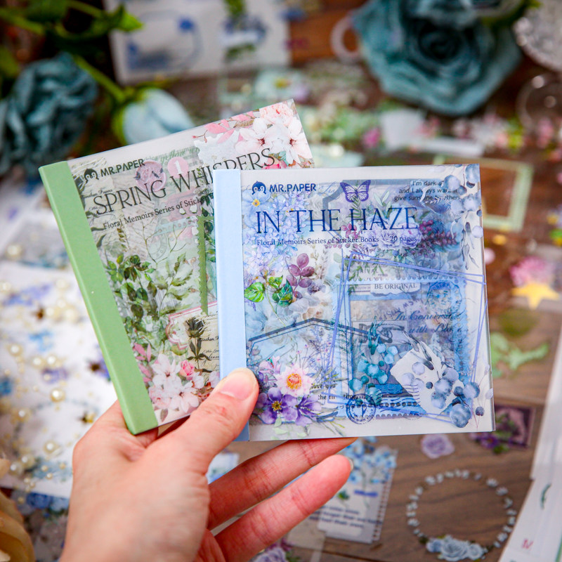 双材质切模手帐贴纸本花间笔迹复古花卉边框手账日记拼贴装饰素材,文具电教/文化用品/商务用品,贴纸/立体贴纸,淘宝优惠券,粉丝福利购,淘宝优惠卷