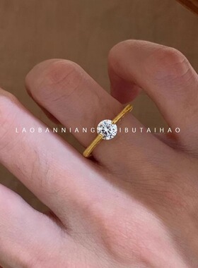 中古爆款！超多！小红书博主同款金色戒指轻奢小众高级感简约气质