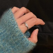 售完不补 小红书爆款 戒指合集 排钻素圈高级百搭菱格纹叠戴指环