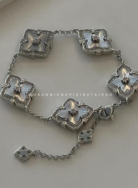 超绝！沉甸甸有质感五花镭射手链