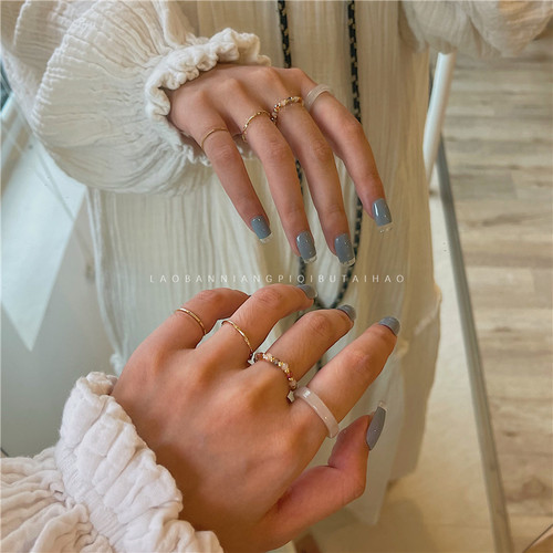 一眼就爱上四件复古风水晶树脂