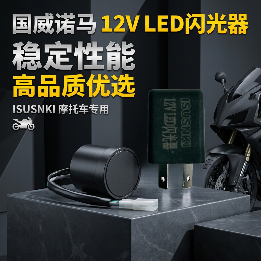 诺马魅影255转向灯12V闪光器国威GW250-B诺玛大力神H2忍者蜂鸣器