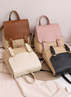 女包2022新款编织纹双搭扣配色小背包休闲简易礼品小包small bag