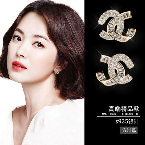 轻奢小香风双C字母耳夹无耳洞女