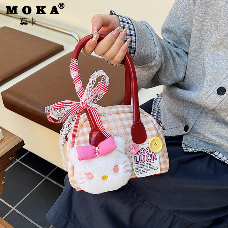 可爱kitty猫手提包2025新款甜美少女贝壳包可单肩斜挎送女孩礼物,箱包皮具/热销女包/男包,通用款女包,淘宝优惠券,粉丝福利购,淘宝优惠卷