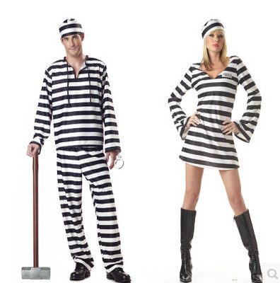 地推夜市装扮万圣节服装黑白条纹男囚犯服犯人衣服牢犯服装女囚服在类目 模玩/动漫/周边/cos/桌游, 聚会/魔术用品, 聚会用具/装饰, 服饰中 - 来自Buy2taobao.com提供专业的淘宝代购服务