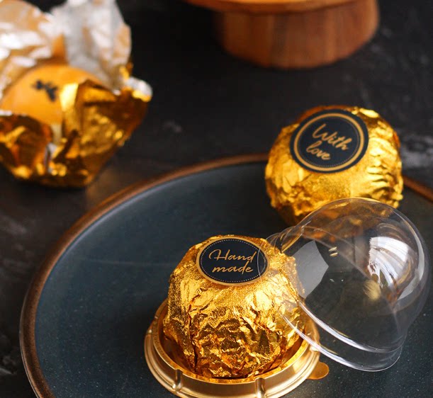 巧克力芝麻丸铝箔纸 蛋黄酥包装纸 茶叶糖果幸运球喜蛋金色锡纸