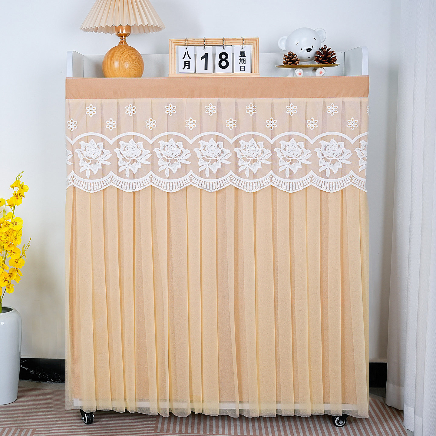 免打孔魔术贴柜类遮挡帘入户鞋柜遮挡帘子书架防尘帘遮尘遮光帘