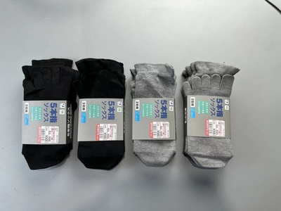 日单男分趾鞋搭配五指袜分趾袜运动袜中筒登山运动地板袜抑菌消臭