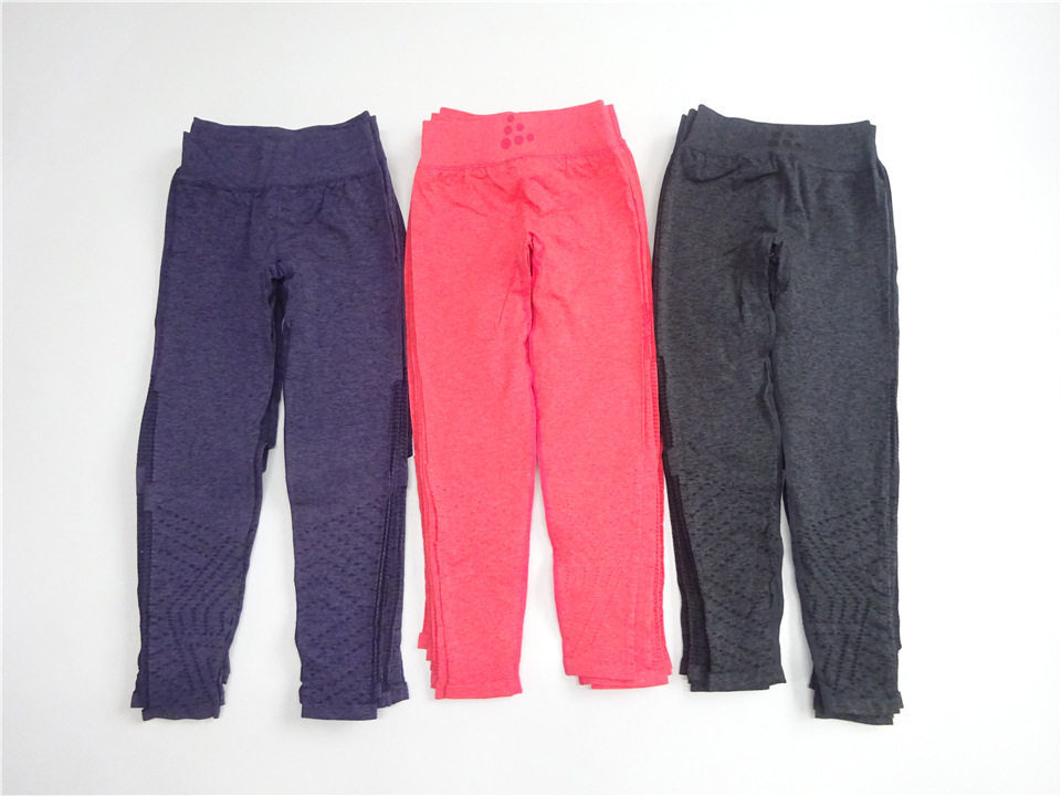 外援出口 瑞典 女子瑜伽裤 健身裤 紧身裤运动跑步训练长裤 高弹