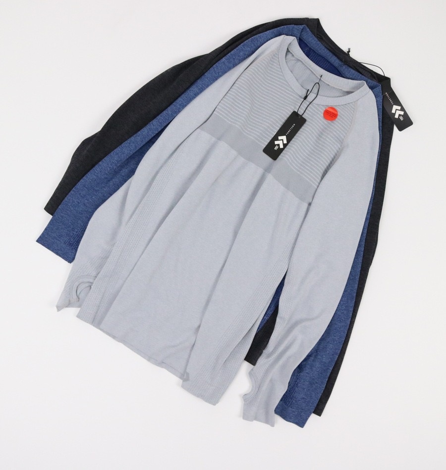 欧单春季男子t恤长袖紧身衣皮肤衣透气速干健身服跑步户外有大码