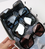 欧单女子夏季 超大框大框墨镜高质感3类遮阳镜防晒太阳镜偏光镜