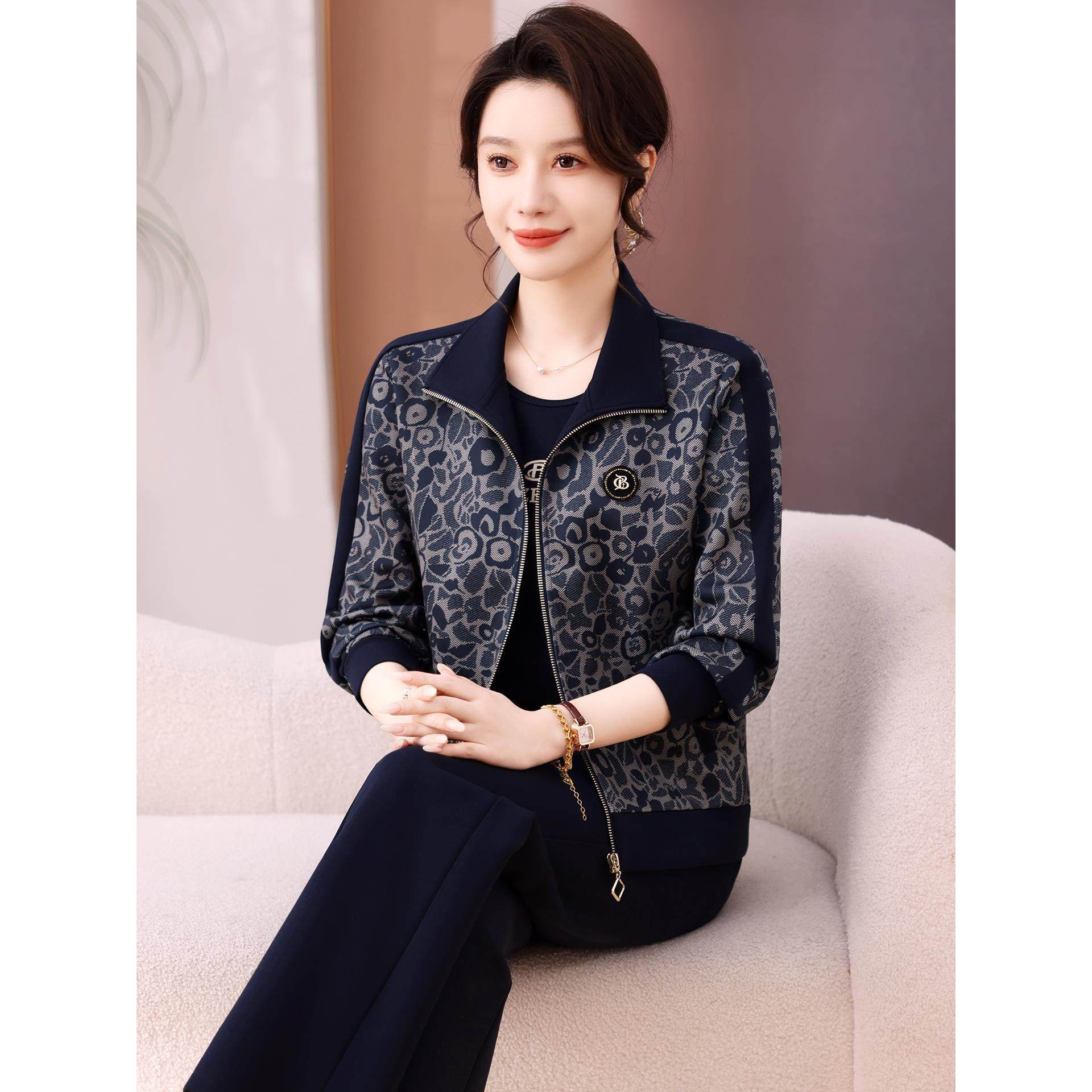 运动服套装女时尚洋气时髦2026新款品牌欧货卫衣跑步服晨跑两件套