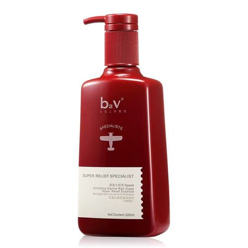 b2v红藻止痒控油洗发水（无硅油）舒爽清爽头皮泡沫绵密750ml
