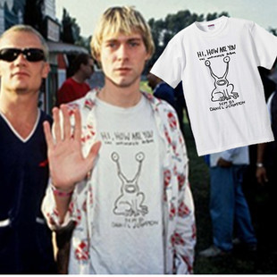 Kurt you纯棉短袖 cobain科特柯本Hi are t恤 How Nirvana涅槃乐队