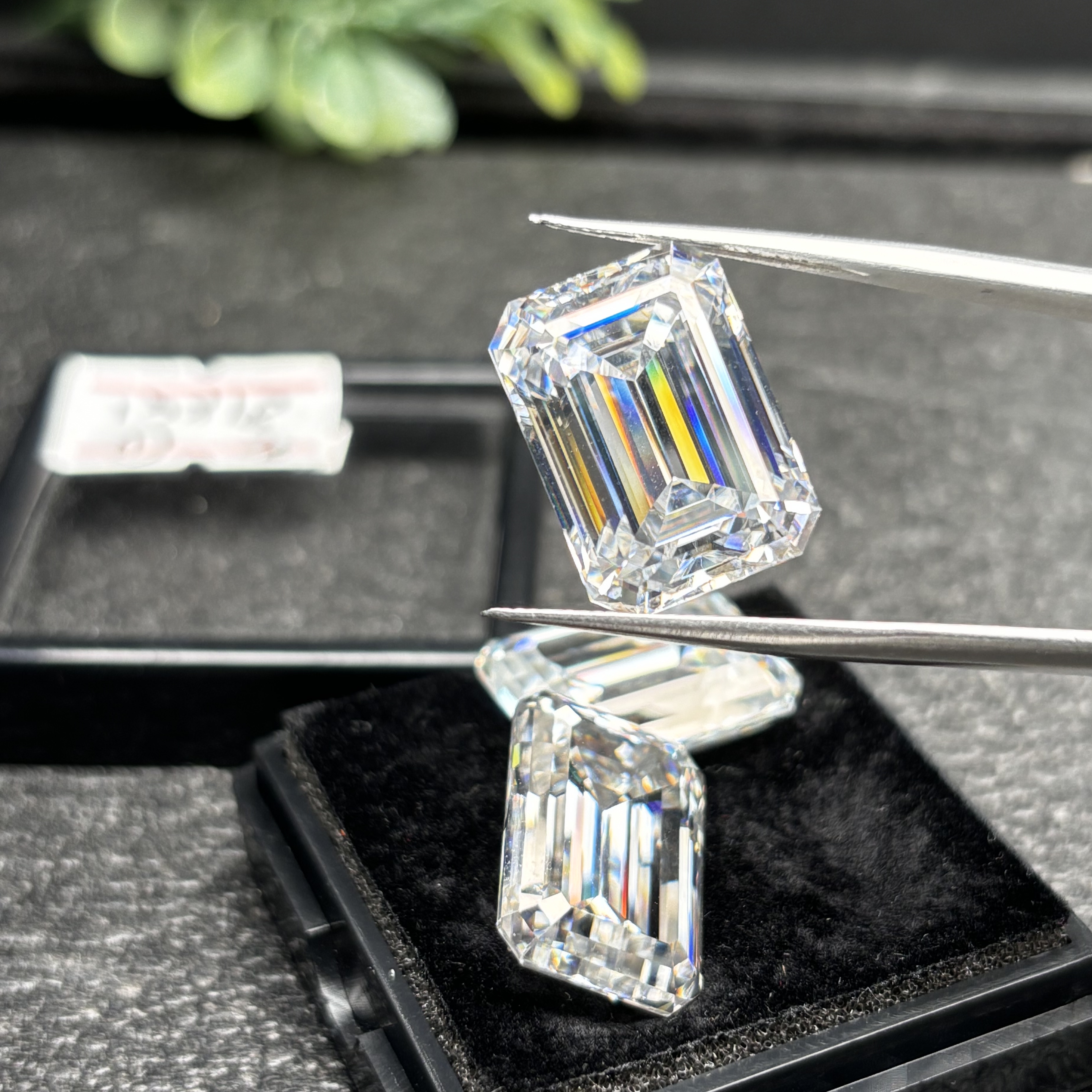 0.1-0.25ct马眼形玫瑰切莫桑裸石