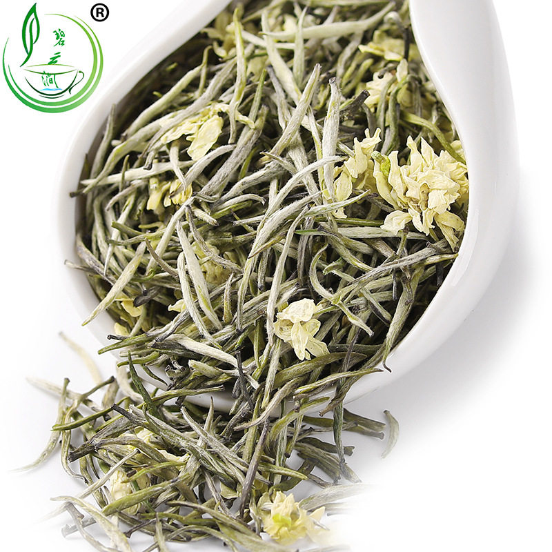 雪竹飘雪2023新茶叶碧云涧碧潭级浓香特级茉莉花茶兰雪250g罐子装