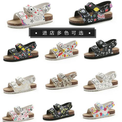 包邮儿童夏季韩版软木沙滩鞋拖鞋