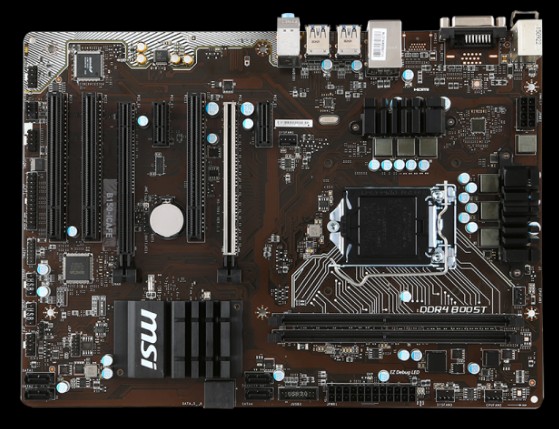 微星1151b150全集成大板ddr4