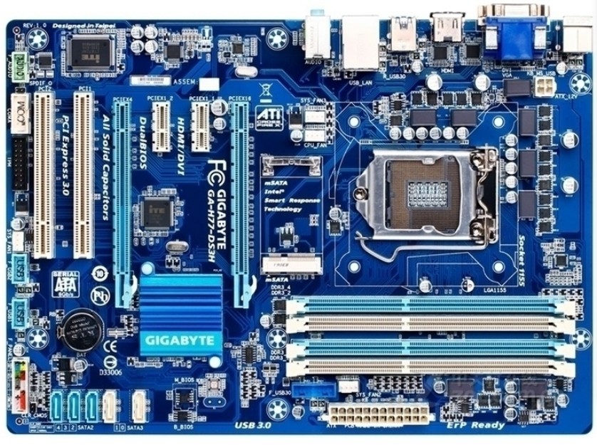 技嘉H77-DS3H  Z77-DS3H H77主板 1155豪华大板 DDR3主板 4内存槽