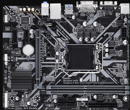 技嘉H310主板6789代CPUH310M
