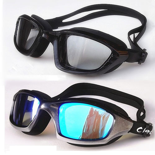 力酷大框泳镜男女带耳塞防雾高清
