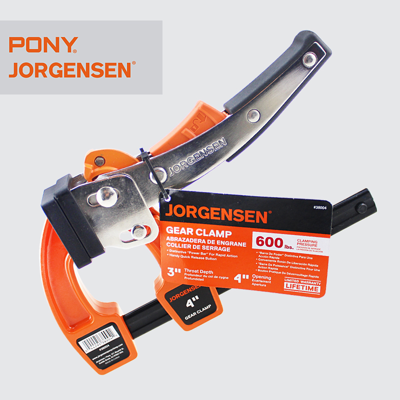 美国pony棘轮夹快速夹 木工夹铝合金重型F夹小马夹具夹紧器单手夹
