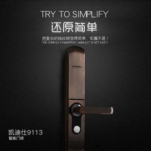 锁智能锁9113 密码 Kaadas凯迪仕指纹锁 家用防盗门电子锁门锁