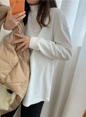 阳离子加厚休闲长袖纯色