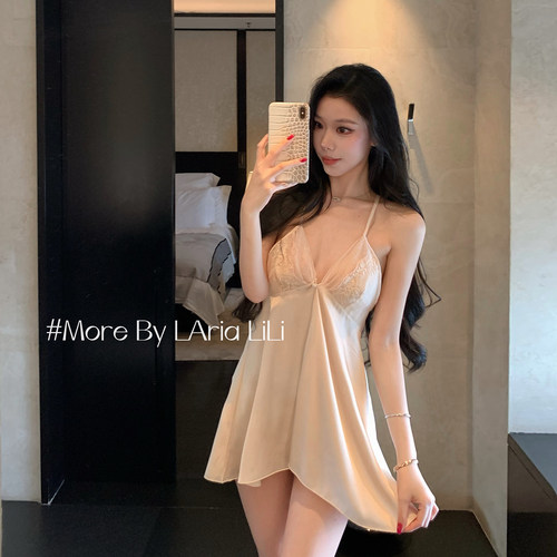LAria气质顶美 冰丝睡衣女2026新款性感纯欲风夏季吊带睡裙家居服