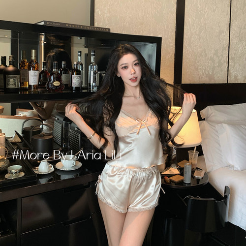 LAria香槟whisky 冰丝吊带睡衣女性感2026新款高级感纯欲风家居服