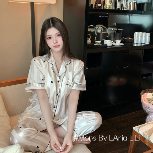 LAria千金的松弛感 性感冰丝睡衣女2026夏季新款纯欲高级感家居服