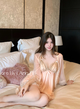 LAria桃色樱纱  性感网纱睡裙纯欲风夏季2026新款蕾丝吊带家居服