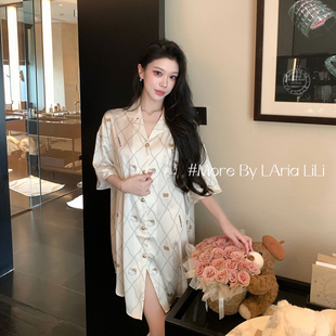 LAria黄油kt 缎面冰丝睡衣女2026新款夏季纯欲风睡裙高级感家居服