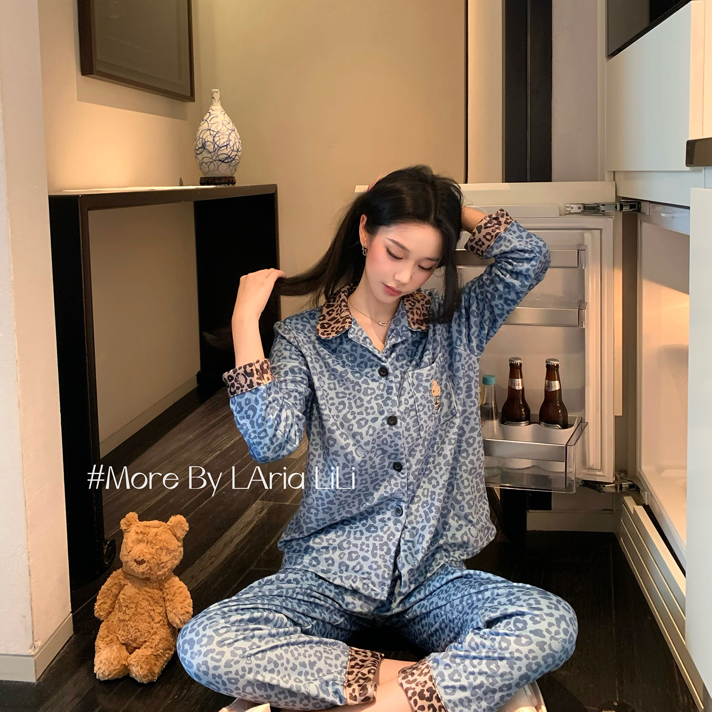 LAria蓝莓派 海岛绒睡衣女冬款2025新款冬季加绒加厚家居服套装