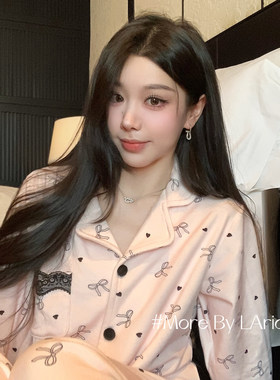 LAria半糖少女 海岛绒秋冬款2026新款睡衣女冬季薄绒家居服