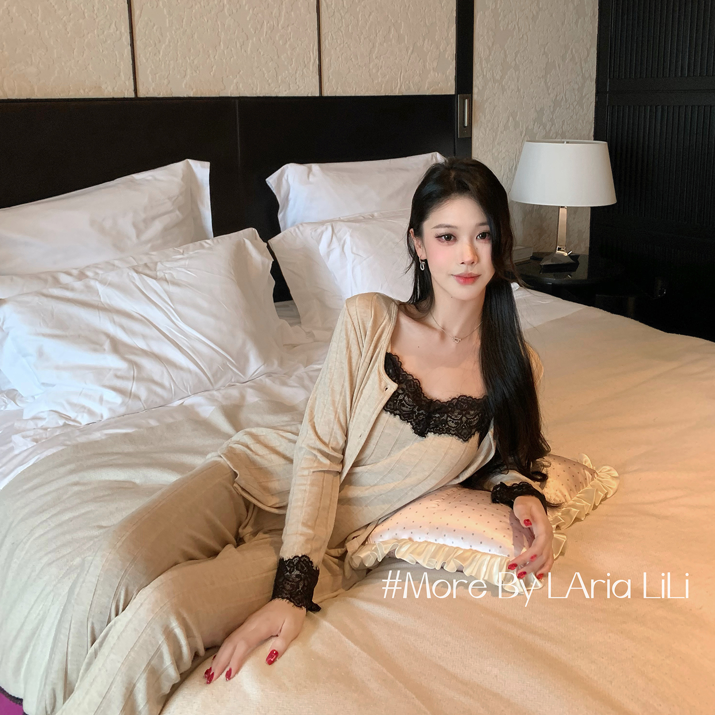 LAria茶茶甜娇 莫代尔性感睡衣女春秋款2025新款纯欲风秋季高级感