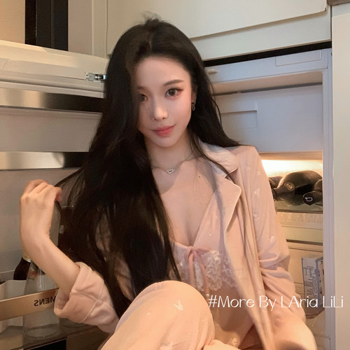 LAria自觉矜贵 睡衣女2026新款加厚秋冬季海岛绒家居服冬款加绒