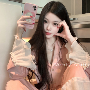 高级感秋冬季 2025新款 加厚家居服 海岛绒睡衣女秋冬款 大女主系列