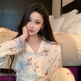 海岛绒纯欲高级秋冬款 2025新款 家居服 睡衣女冬季 LAria奶蓝小熊崽