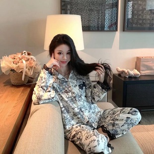 秋冬季 2025新款 加厚家居服 海岛绒高级感睡衣女秋冬款 富家千金感