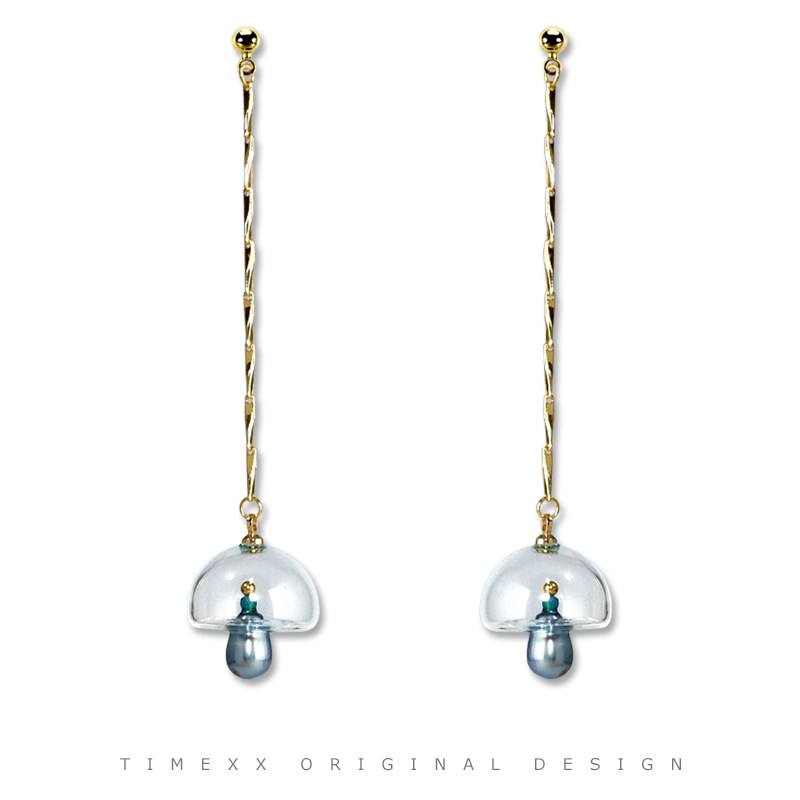 TIMEXX原创设计幽灵蘑菇手作耳环