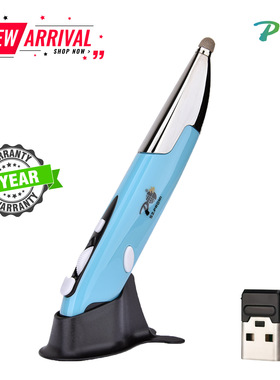 Wireless Optical Pocket Pen Mouse USB Handwriting Mini Mice