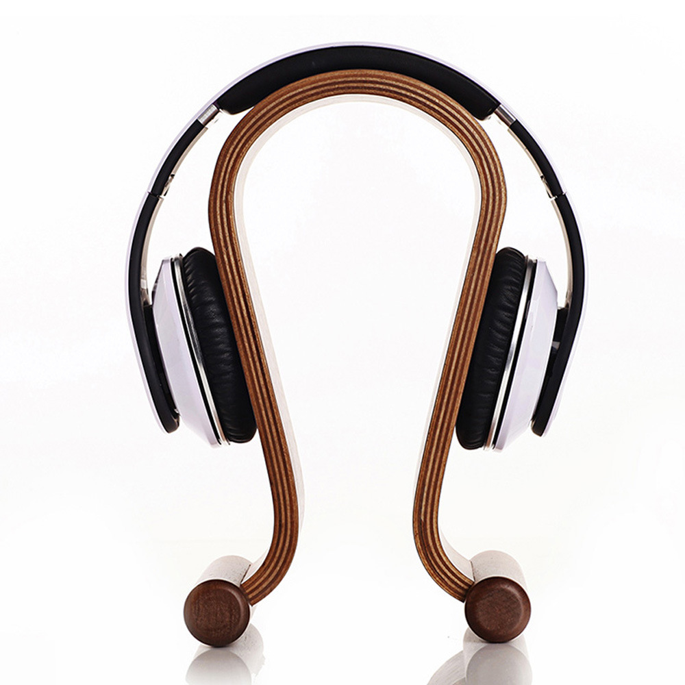 Headphone stand wooden display Holder Bracket Hanger耳机支架
