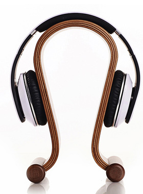 Headphone stand wooden display Holder Bracket Hanger耳机支架