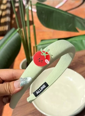 ALLINE可爱番茄卡通发箍甜美超萌软质发饰百搭头箍
