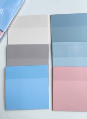 超值性价比外贸美国亚马逊透明便利贴5包6个颜色7.5*7.5cm S1-255