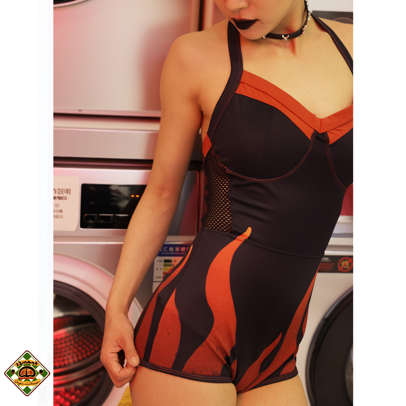 原创哪吒魔童火焰新款泳衣