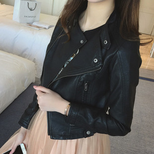 2026春秋韩版新款机车服小皮衣女短款pu皮外套修身夹克显瘦上衣潮