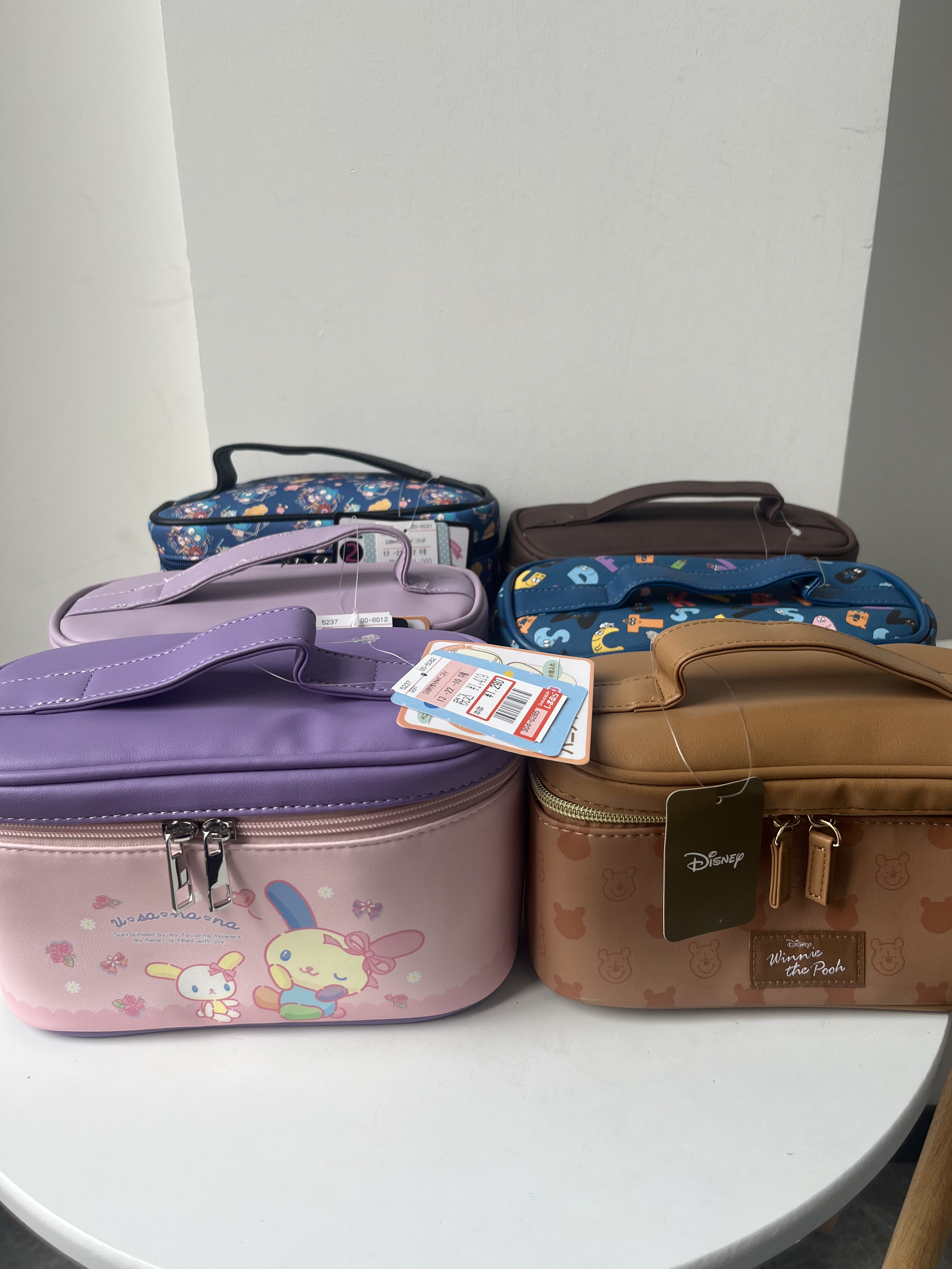 （9.12更新）日单sanri*化妆包花小兔库洛米手提包旅行化妆收纳包
